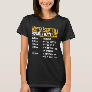 マスターエステティシャン時給ビューティシアンスキンカル Tシャツ