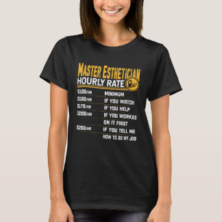 マスターエステティシャン時給ビューティシアンスキンカル Tシャツ