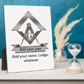 マスターオブザロッジ フォトプラーク (側面)