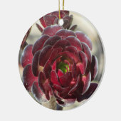 マスターガーデナーデザートランドスキャパー写真赤い植物 セラミックオーナメント (左)