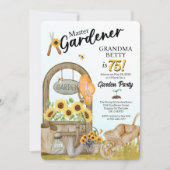 マスターガーデナー　誕生日ご招待 招待状 (正面)