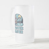 マスターキャスターファンタジー魚釣り フロストグラスビールジョッキ (正面左)