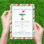 マスターゴルフパーティー誕生日ファースト誕生日 招待状