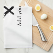 マスターシェフキッチンベーカリー調理師追加文字名cutl キッチンタオル (四つ折り)