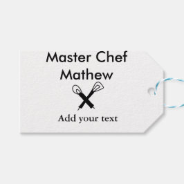 マスターシェフキッチンベーカリー調理師追加文字名cutl ギフトタグ