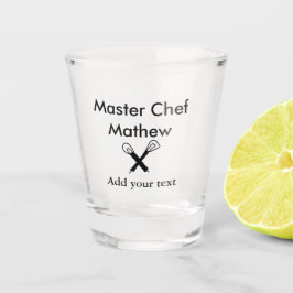 マスターシェフキッチンベーカリー調理師追加文字名cutl ショットグラス