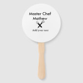 マスターシェフキッチンベーカリー調理師追加文字名cutl ハンドファン (裏面)