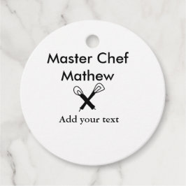 マスターシェフキッチンベーカリー調理師追加文字名cutl フェイバータグ
