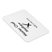 マスターシェフキッチンベーカリー調理師追加文字名cutl マグネット (右側)