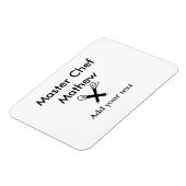 マスターシェフキッチンベーカリー調理師追加文字名cutl マグネット (左側)