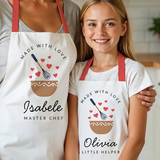 マスターシェフファミリーマッチング エプロン