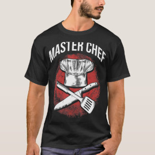 マスターシェフレストランキッチンシェフ料理愛好家 Tシャツ
