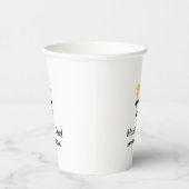 マスターシェフ 名前入り ブラックパン 黄色い炎 煙 紙コップ (右)