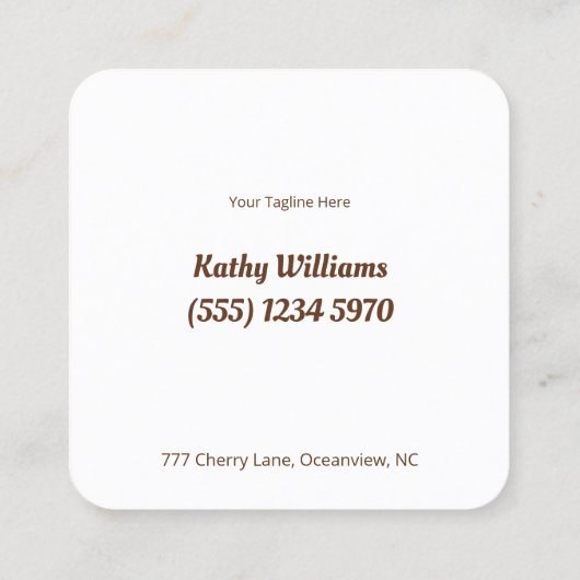 マスターショコラティエ スクエア名刺 (裏面)