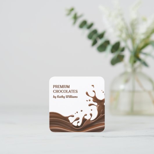 マスターショコラティエ スクエア名刺 (スタンド正面)