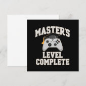 マスターズゲーマー大学院クラス2026卒業式 招待状 (正面/裏面)