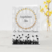 マスターズディグリーカードforソン金ゴールドリース カード (黄色い花)