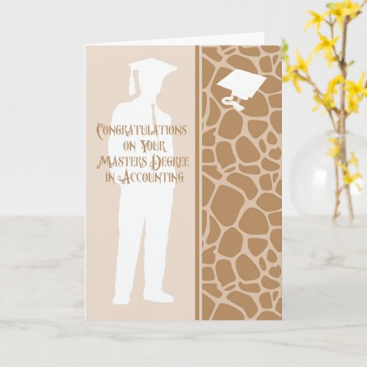 マスターズディグリー会計の彼 カード (黄色い花)