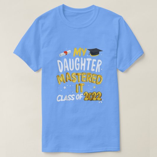 マスターズ卒業娘がクラス2をマスター Tシャツ (デザイン正面)