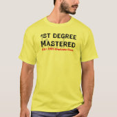 マスターズ学位CSIユーモアTシャツ Tシャツ (正面)