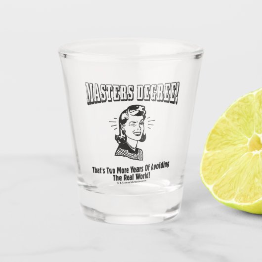 マスターズ度：世界を避実在ける ショットグラス (正面)
