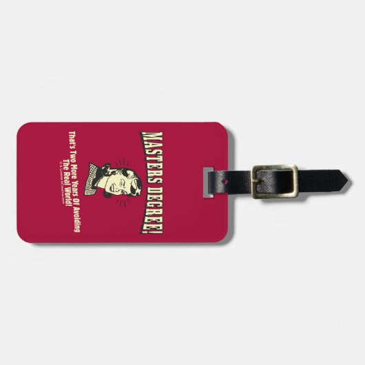 マスターズ度：世界を避実在ける ラゲッジタグ (正面横)