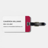 マスターズ度:世界を避実在ける ラゲッジタグ (裏面横)