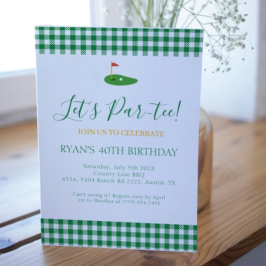 マスターズ誕生日ゴルフテーマ高齢者 招待状