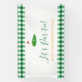 マスターズ誕生日ゴルフテーマ40歳年上 横断幕 (縦)