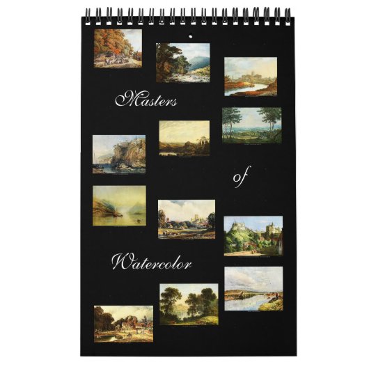 マスターズ・オブ・ウォーター・カラー2024ホームデコールアートカレンダー カレンダー (カバー)