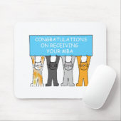 マスターズ・ディグレおめでとう漫画の猫 マウスパッド (マウス)