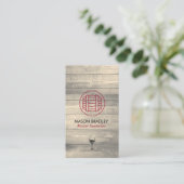 マスターソムリエワインバレルウッド 名刺 (スタンド正面)