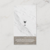 マスターソムリエワインバレルマーブルウッドトリム 名刺 (裏面)