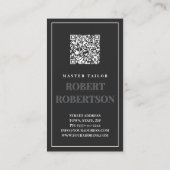 マスターテーラークラシックブラックタキシドブティック 名刺 (裏面)
