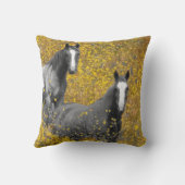 マスタードおよび馬 クッション (裏面)