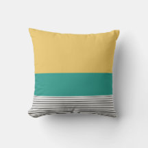 マスタードとティール(緑がかった色)柄