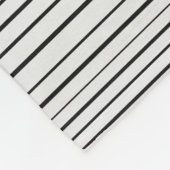 マスタードとティール(緑がかった色)柄 フリースブランケット (角)