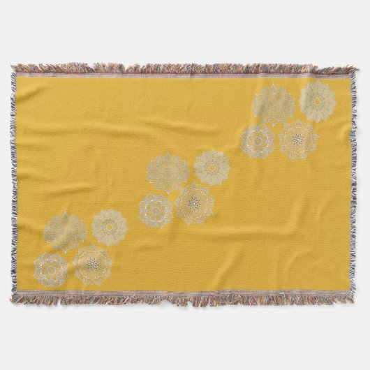 マスタードとマンダラス スローブランケット (正面)