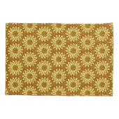 マスタードと黄自然色のトーン 枕カバー (裏面-左)