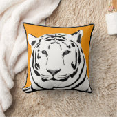 マスタードのトラの投球のクッション クッション (ブランケット)