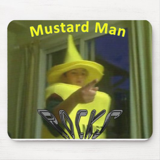 マスタードの人のmouspad マウスパッド (正面)