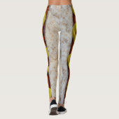 マスタードの写真を持つおいしいホットドッグ レギンス (裏面)