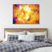 マスタードの石灰岩 キャンバスプリント (インサイチュ (寝室))