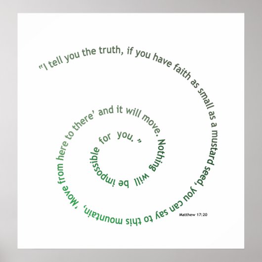 マスタードの種のように小さい信仰 ポスター (正面)