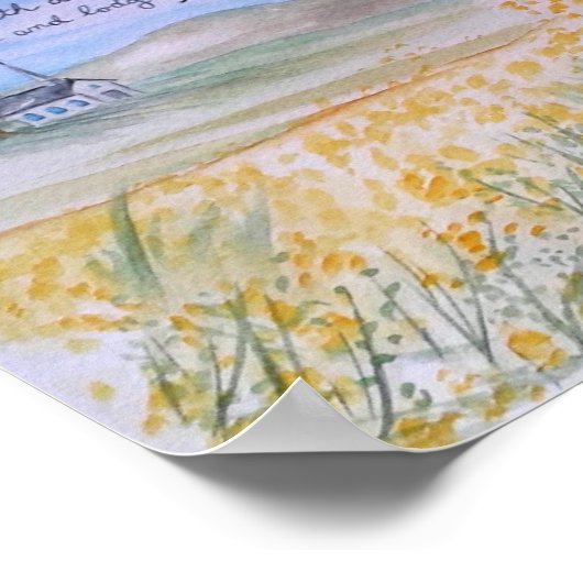 マスタードの種の水の色のポスターの寓話 ポスター (角)