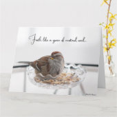 マスタードの種の粒のように – 気に & 懸念カード カード (黄色い花)