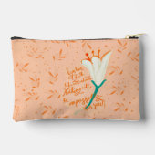 マスタードの種子のようなチューリップの愛の信仰の化粧品バッグ アクセサリーポーチ (裏面)