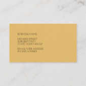 マスタードの花のデザイン 名刺 (裏面)