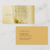 マスタードの花のデザイン 名刺 (正面/裏面)