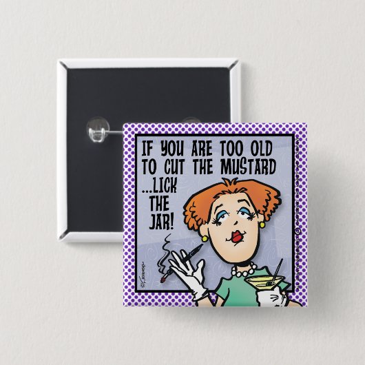 マスタードを切って下さい 缶バッジ (正面&裏面)